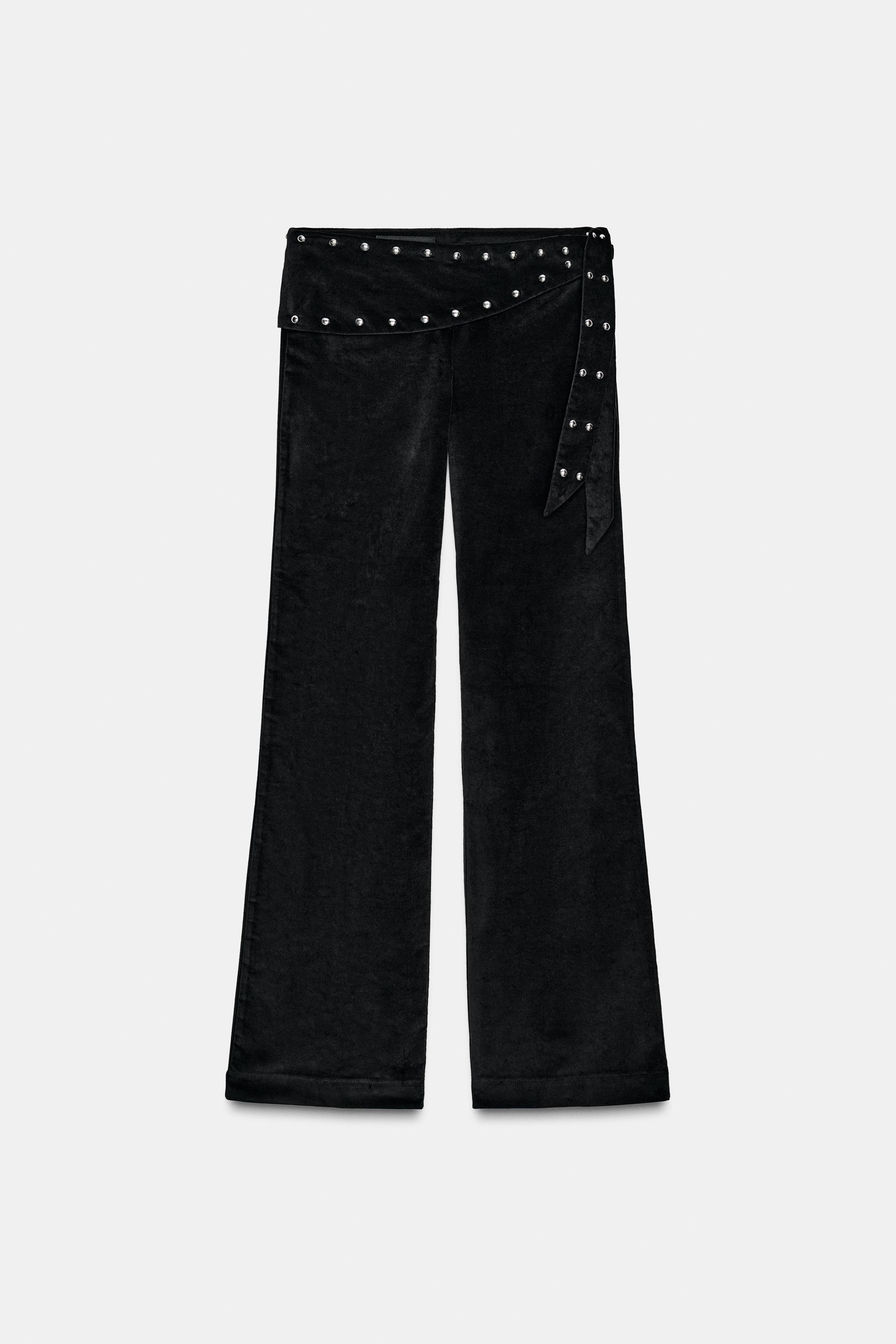 FLARE PAREO PANTS WITH STUDS